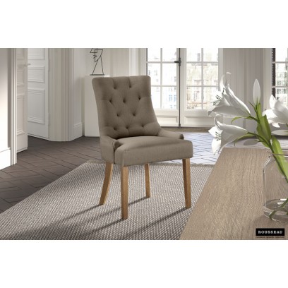 Chaise 'Fancy' Tissus Taupe