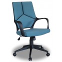 Chaise de bureau TIM, tissu, bleu