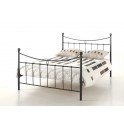 lit sacha, avec sommier, noir 140x200 cm