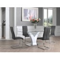 Table 'Ela' 160x80 Blanc laqué
